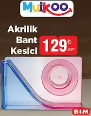 MUİKOO AKRİLİK BANT KESİCİ fiyat ve kampanya bilgisi